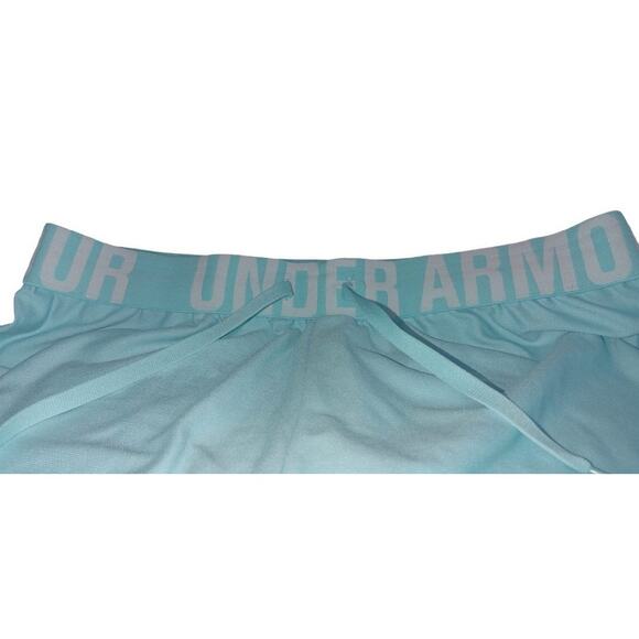Under Armour Women’s Aqua UA Heat Gear Shorts Size Small - Picture 4 of 7
